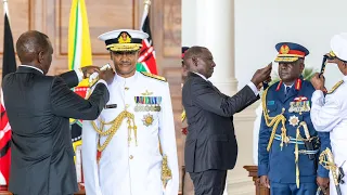 PRESIDENT RUTO PRESIDES OVER THE SWEARING IN CEREMONY OF NEW CDF AND OTHER TOP COMMANDERS OF KDF!