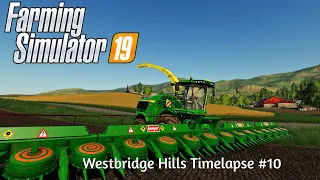 Fertilizing, Making Silage And Harvesting Sunflowers | Westbridge Hills #10 | FS19 Timelapse