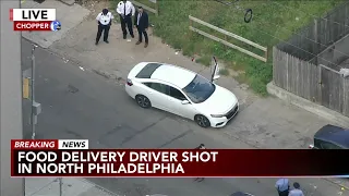 Police: Food delivery driver shot while inside vehicle