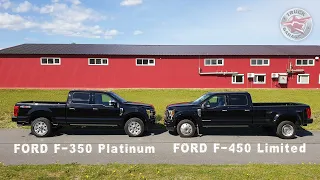 Большие американские пикапы FORD F-350 и F-450,  2020 года.