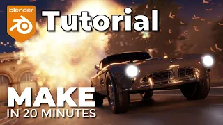 Make a Epic CAR EXPLOSION Tutorial in Blender! Packed with PRO Tips! LEARN FAST! Full walkthrough!
