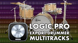 Logic Pro // Export Drummer Multitracks