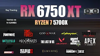 RX 6750 XT + Ryzen 7 5700X : Test in 16 Games - RX 6750XT Gaming Test