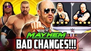 WWE MAYHEM 4 STAR LOOT OPENING! NEW SUPERSTAR & BAD CHANGES!!!