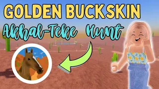 Hunting for the *GOLDEN BUCKSKIN AKHAL-TEKE* - Desert Island’s New Unique Coat | Wild Horse Islands