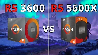 RYZEN 5 3600 VS RYZEN 5 5600X | BENCHMARK IN 10 GAMES