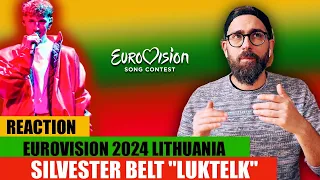 Reaction to Silvester Belt "Luktelk" LIVE performance | Eurovision 2024 Lithuania