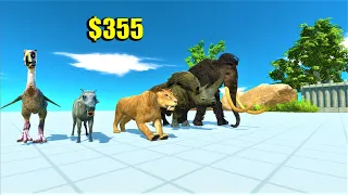 Prehistoric mammals vs random team  same price Animal Revolt Battle Simulator