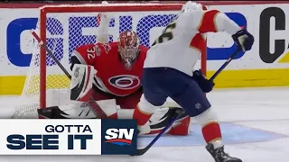 GOTTA SEE IT: Panthers' Sasha Barkov Fakes Between His Legs To Score Unreal Goal In Game 2