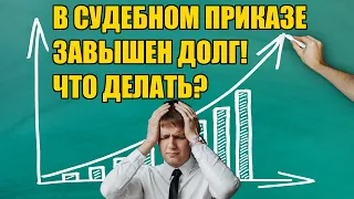 В судебном приказе завышена сумма долга и проценты, что делать в 2024 году? Юрист из Барнаула