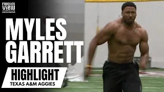 Myles Garrett Runs Insane 40 Yard Dash at Texas A&M's Pro Day | College Football on Fanatics View