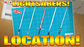 Where to find ALL Lightsaber Location in Fortnite! (How to Get Lightsaber Location)