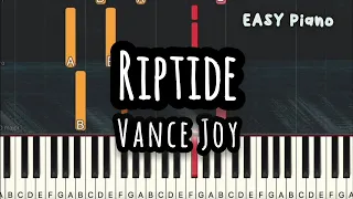 Vance Joy - Riptide (Easy Piano, Piano Tutorial) Sheet