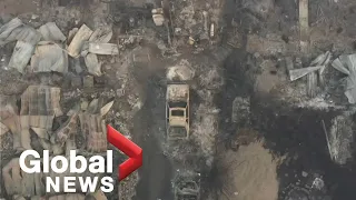 Oregon wildfires: Drone footage shows devastation in communities destroyed by fires