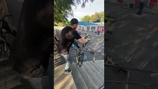 how to grind a handrail on a BMX (with Mike Stahl)