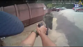 Warning - graphic video: Georgia police officer shoots man trying to attack him with machete