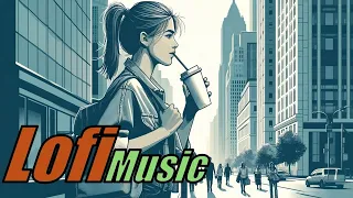 Background Music for Work: Soulful Lo-fi Hip-Hop Playing in a City Night Café