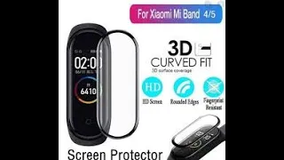 Mi Band 5 3D Curved Tempered Glass How To Apply Screen Protector