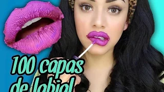 RETO 100 CAPAS DE LABIAL COLAB NURY JIMENEZ