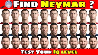 Can You Find Neymar Jr ? 🔎 +  Guess The Player Voice  ? Football Find Ronaldo , Neymar , Messi