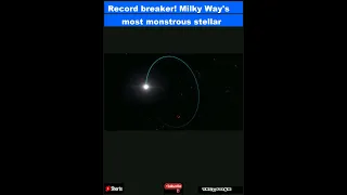 Record breaker! Milky Way's most monstrous stellar-mass black hole is sleeping giant lurking|Shorts