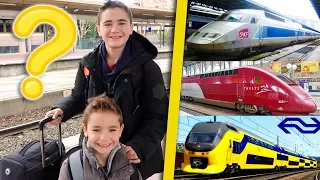 VLOG - 1 DESTINATION SURPRISE = 3 TRAINS !