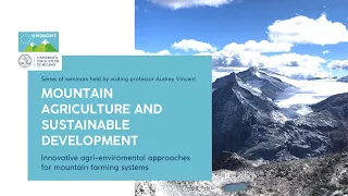 13 October at 16.00 | Innovative agri-environmental approaches for mountain farming systems