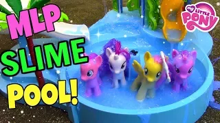 MY LITTLE PONY SLIME POOL PARTY! | Mommy Etc