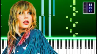 Taylor Swift - no body no crime ft. HAIM (Piano Tutorial Easy)