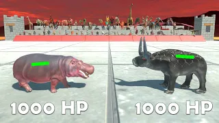 1000 HP Random Tournament - Animal Revolt Battle Simulator