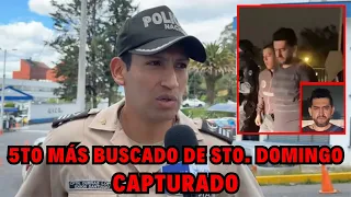 Policía Nacional captura al 5to más buscado de Santo Domingo de los Tsáchilas