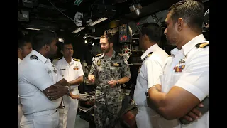 Sri Lankan Navy visit HMAS Newcastle