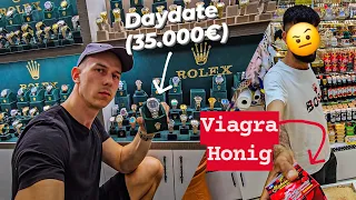 Luxusuhren für wenig Geld / Rolex, AP, Richard Mille / Fake Uhren + Viagra Tee, Honig / Basar Side