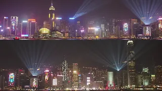 A Symphony of Lights ( winter edition 2018) Hong Kong Island With Pyrotechnical effects 20181222