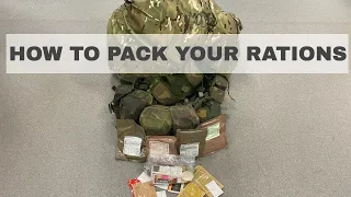 British Army Rations | How To Pack Them PROPERLY | Packing British Army Rations