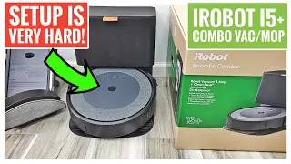 iRobot Roomba i5+ Combo Robot Vacuum Unboxing & Setup Mop Attachment is Very HARD!