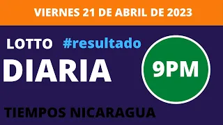 Resultados | Diaria 9:00 pm Lotto Nica hoy viernes 21 abril  2023. Loto Jugá 3, Loto Fechas