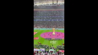 Macron arrives at stadium for France-Morocco semi-final