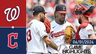 Cleveland Guardians vs Washington Nationals FULL GAME HIGHLIGHTS June 01, 2024 | MLB Highlights 2024