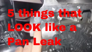 Transmission repair Tips 4L60E pan gasket leak