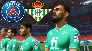 PSG vs REAL BETIS | FIFA 22 PS5 Realistic Gameplay & Graphics MOD Ultimate Difficulty Career