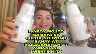 ISABOY MO ITO MAMAYA SA SULOK NG BAHAY AT KASAGANAHAN AT YAMAN ANG SWERTE NITO-APPLE PAGUIO1