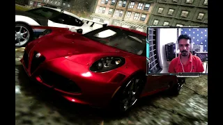 Hard Difficulty ALFA ROMEO 4C Custom Race Sprint in NFS MW 2005 - No Commentary Gameplay