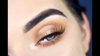 MUSTARD HALO EYE MAKEUP TUTORIAL | JACLYN HILL PALETTE