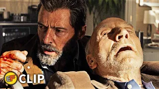 Charles Xavier Hotel Seizure Scene | Logan (2017) Movie Clip HD 4K