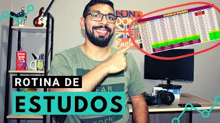 Como ORGANIZAR a Rotina de Estudos para CONCURSOS. // BAIXE O CRONOGRAMA!