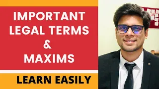 65 Important Legal Maxims & Legal Terms for Law Examinations | CLAT | DULLB | BHULLB | AILET