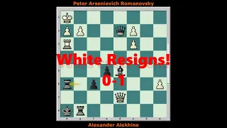 Alekhine Vs Romanovsky | Vienna Game | 1909 | Russia