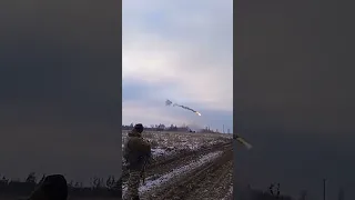 Ukraine: A German supplied 'Gepard' anti-aircraft gun shooting down a Russian cruise missile.