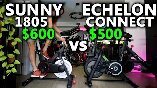 Echelon Connect Sport vs Sunny SF-B1805 - $600 Sunny Bike compared to $500 Echelon Bike review